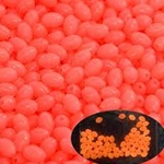 Glow Pink 3/8" Oval Rubber 20ct