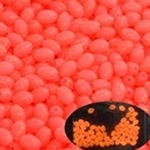 Glow Pink Oval Rubber 3/16" 20ct