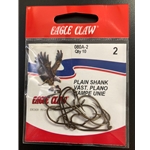 Eagle Claw Plain Shank Hooks Sz2 10ct