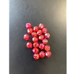 Red Sparkle Faceted 6mm 20ct