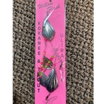 4 Shell Blades Silver Glitter Pink/Chartreuse