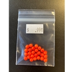 Flourescent Orange Round 4mm 25ct