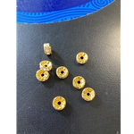 Gold Clear Jewels Sz8 5ct