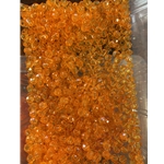 Orange Faceted 4mm 25ct