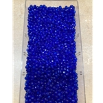 Blue Faceted 4mm 25ct