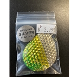 Silver Diamond Lemon Lime Sz6 6ct