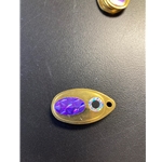 Brass Purple Scale w/Eye Sz3 6ct