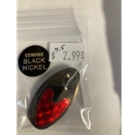 Black Nickel Red Scale Sz 5.5 6ct