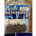 Rolling Drop Swivels w/ Interlock Snap Sz7 25ct