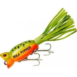 FRED ARBOGAST 3/8OZ HULA POPPER, FROG/YEL-BEL