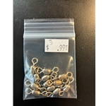 Nickel Barrel Swivels Sz3 12ct