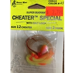 Beau-Mac Cheater Special w/ Bait Loop Sz 12 Cheater Sz 2 Hook