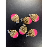 Gold Diamond Pink Tipped w/Clevis Sz1.5 6ct