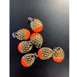 Gold Diamond Orange Tipped w/Clevis Sz1.5 6ct